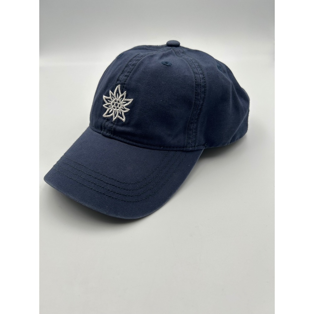 Alpine Design Boulder Colorado Navy Blue Edelweiss Snapback Hat Vintage Style